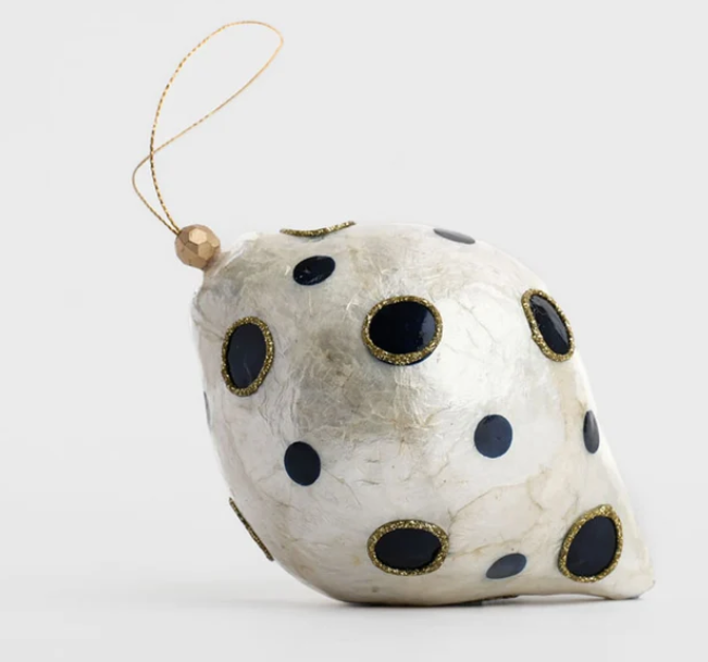 Blue Dot Capiz Bauble
