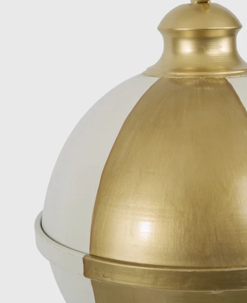 Melody Bell Gold & White 25cm