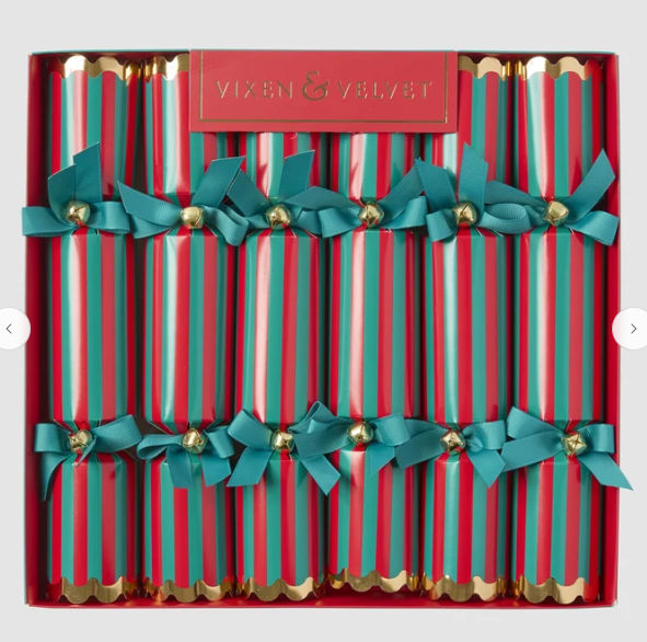 Noel Stripe Emerald Crackers 6