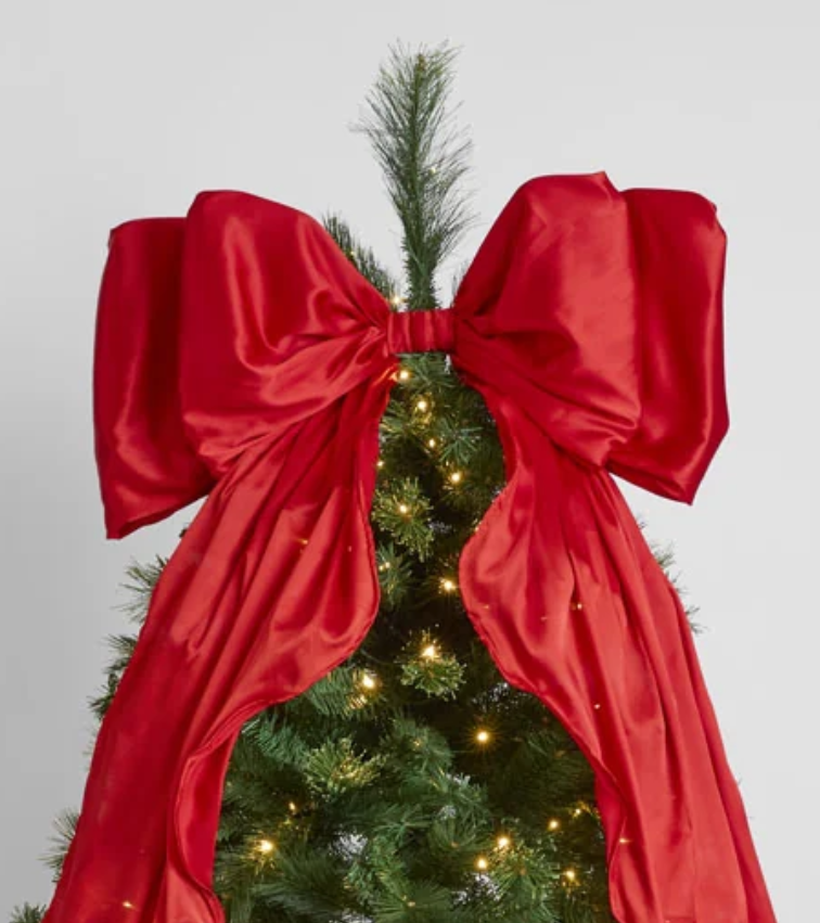 Large Silk Bow Scarlet Red