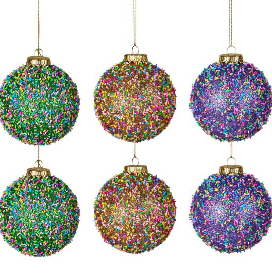 Swish Sprinkles Beaded Bauble 10cm