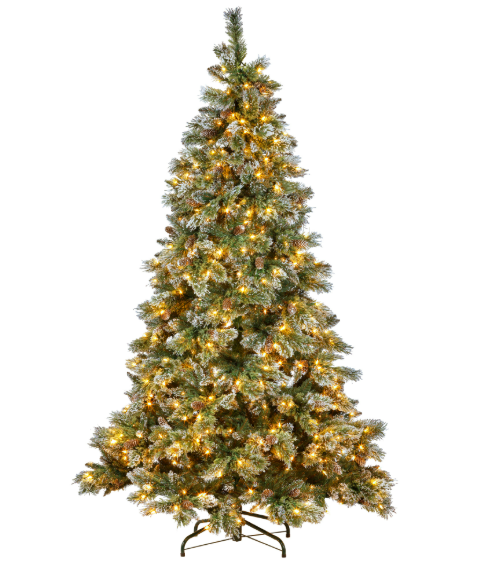9ft Cashmere Xmas TreeWLights