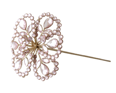 Jewelled Pink Mognolia Stem