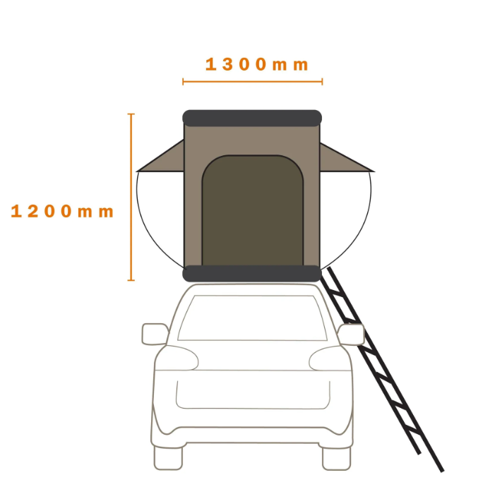 Darche Ridgeback HighRize 1250 Rooftop Tent
