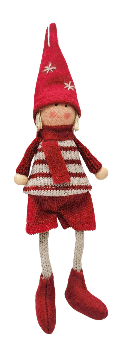 Boy Hanging Deco Red & Green