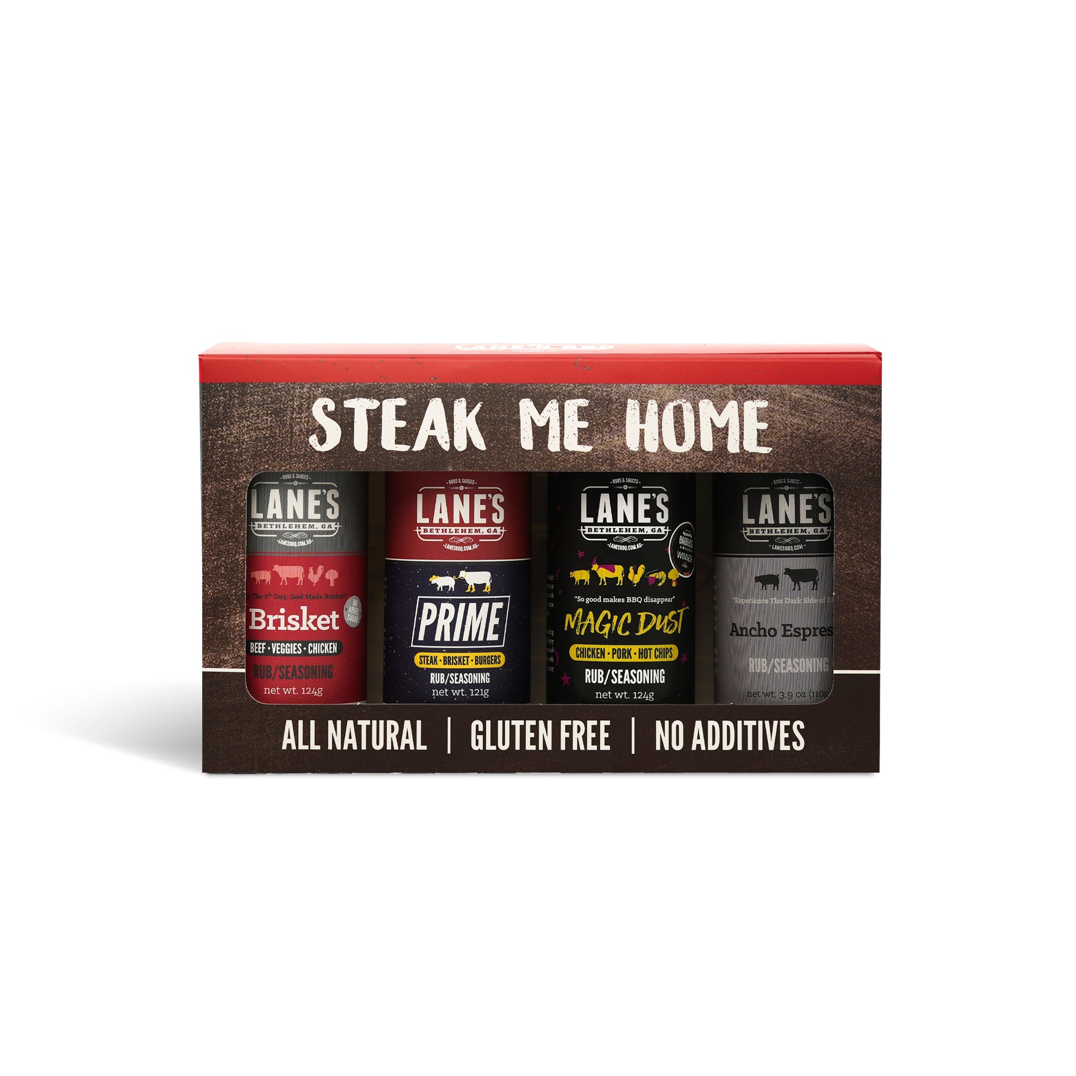 Lanes Steak Me Home 4 Rub Set