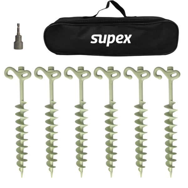 Supex Screw In Sand Peg Set