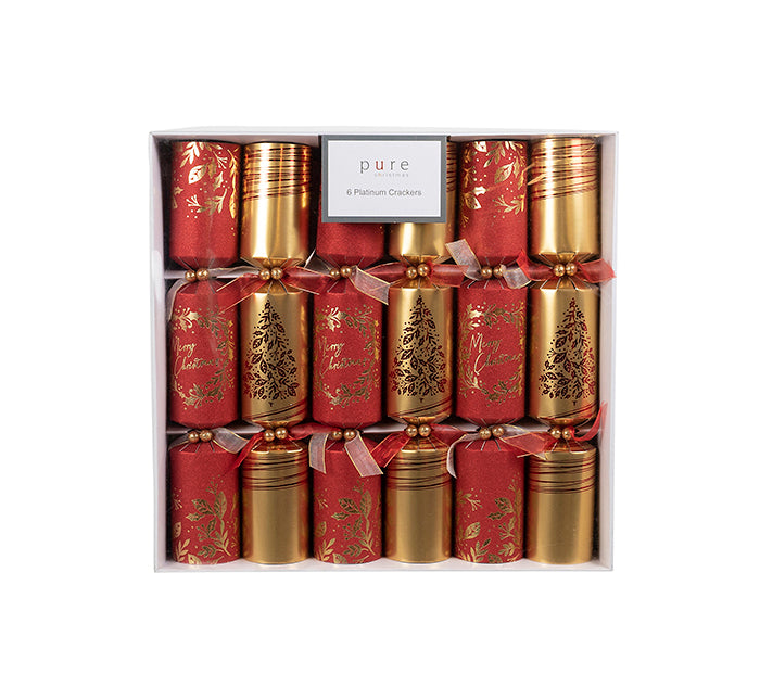 Platinium Cracker Red W/Gold