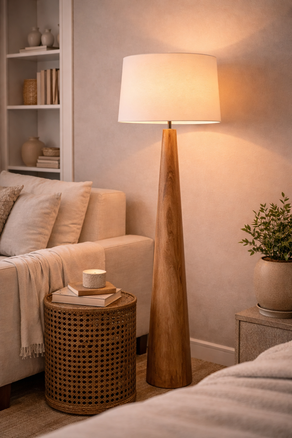Samson Wood Floor Lamp Base