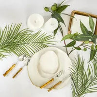 LED Battery Operated Wax Flameless - White 15cm