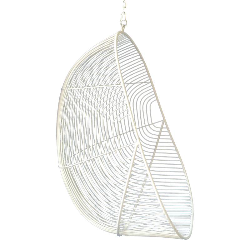 Hokianga Hanging Chair/Stainless Steel - White