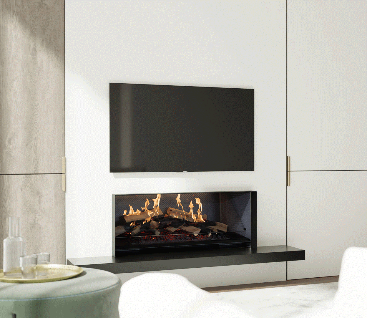 Escea LE Series Holographic Electric Fireplace