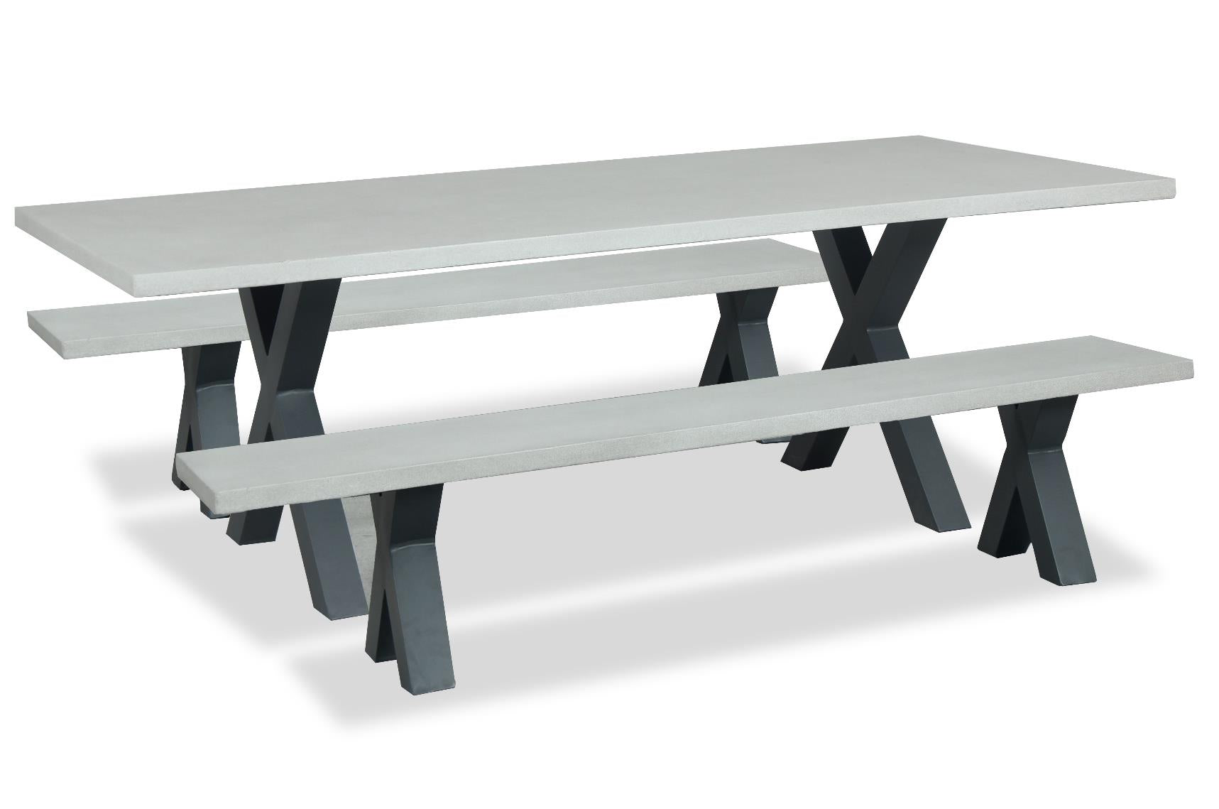 Concrete Dining Bench - Industrial