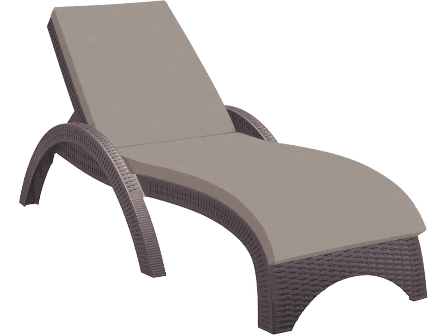 Fiji Sunlounger Topper - Chocolate