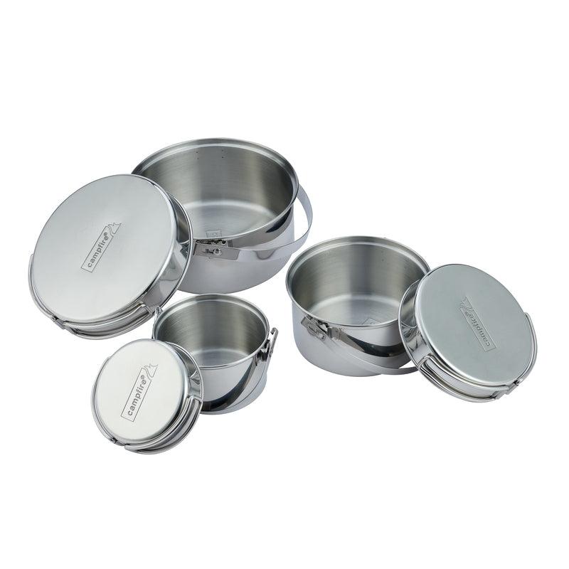 6pc Stainless Steel Pot Set