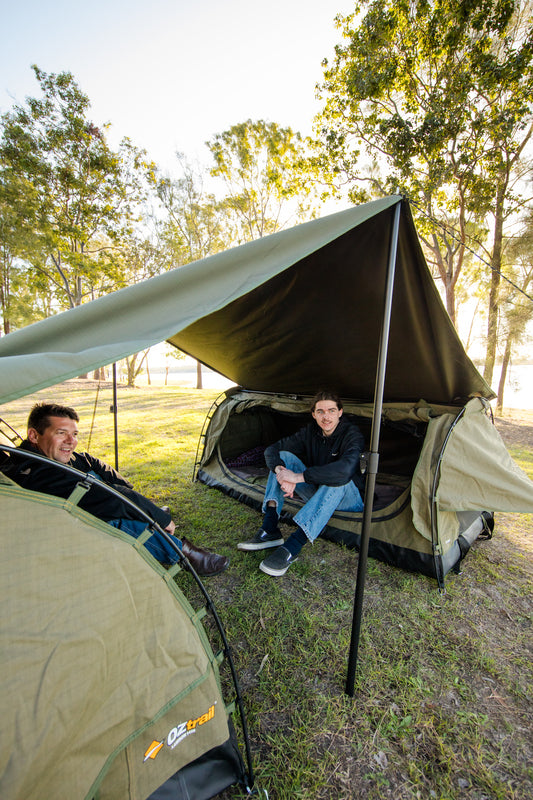 Car Camping Swag Camping Setup San Hima Double Air Swag Camping