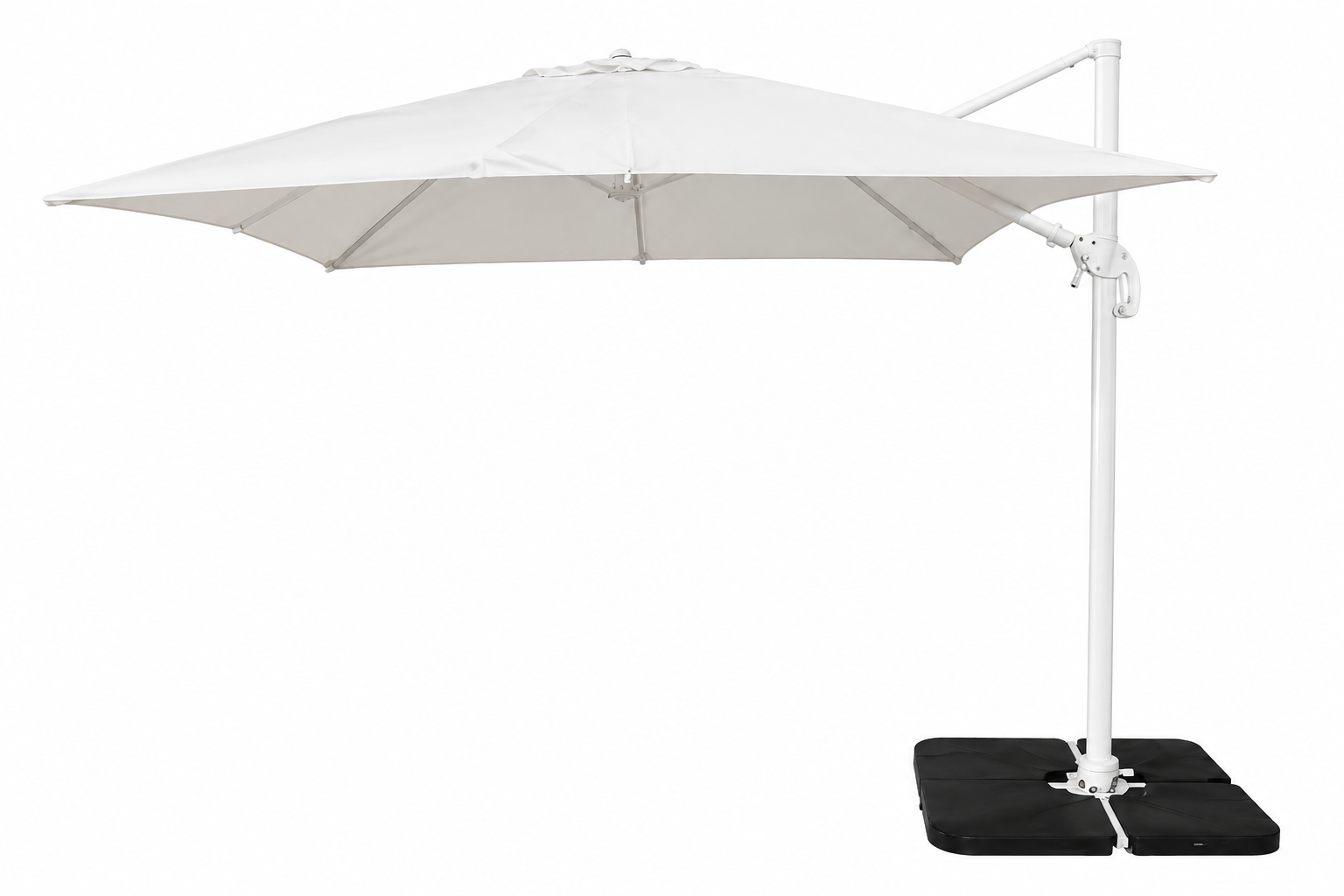 Deluxe Cantilever Grey/White - 3x4m