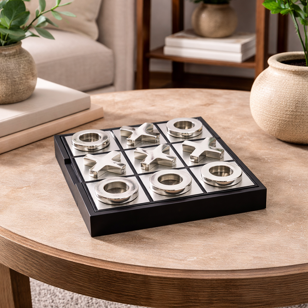 Collins Aluminium & Black Noughts & Crosses