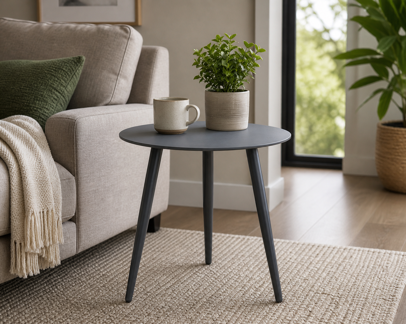 Syros Side Table - Gunmetal