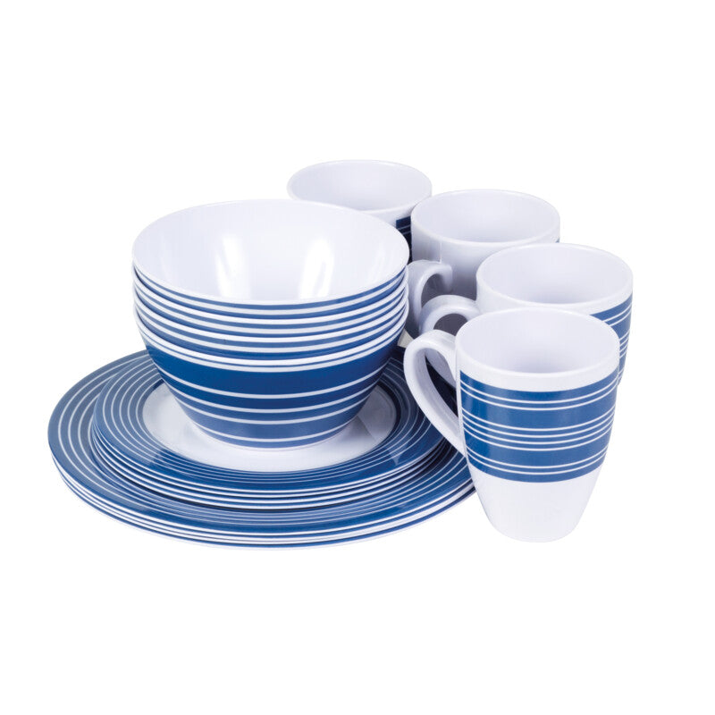 Campfire 16 Piece Melamine Dinner Set - Nautical