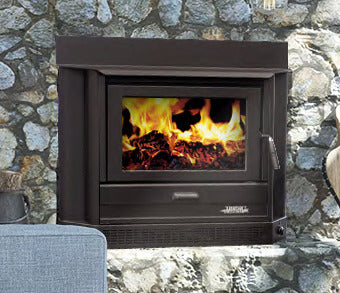 Arrow 2000 Inbuilt Wood Heater - Metallic Black