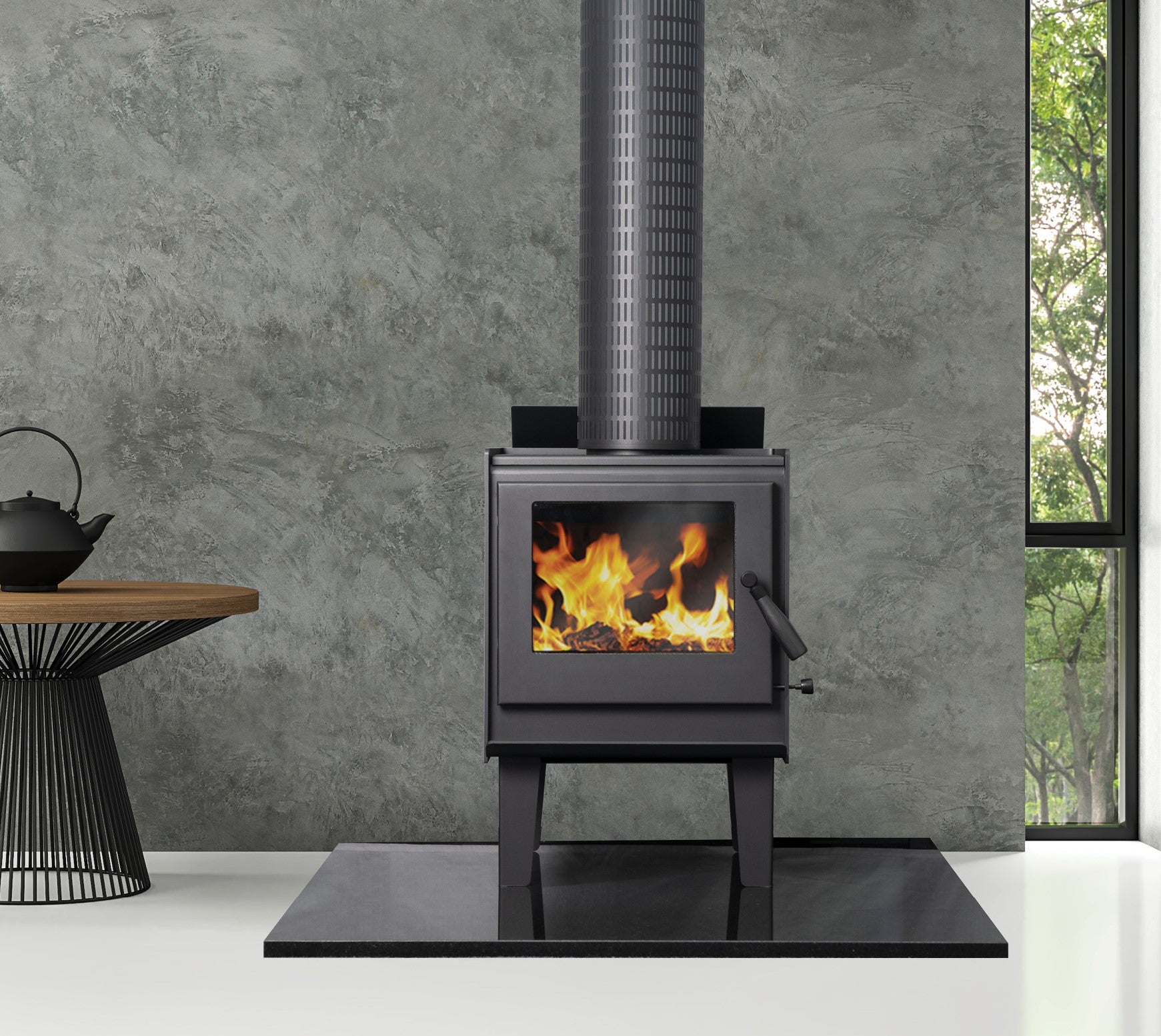 Coonara Aussie Radiant with Legs - Freestanding Woodheater