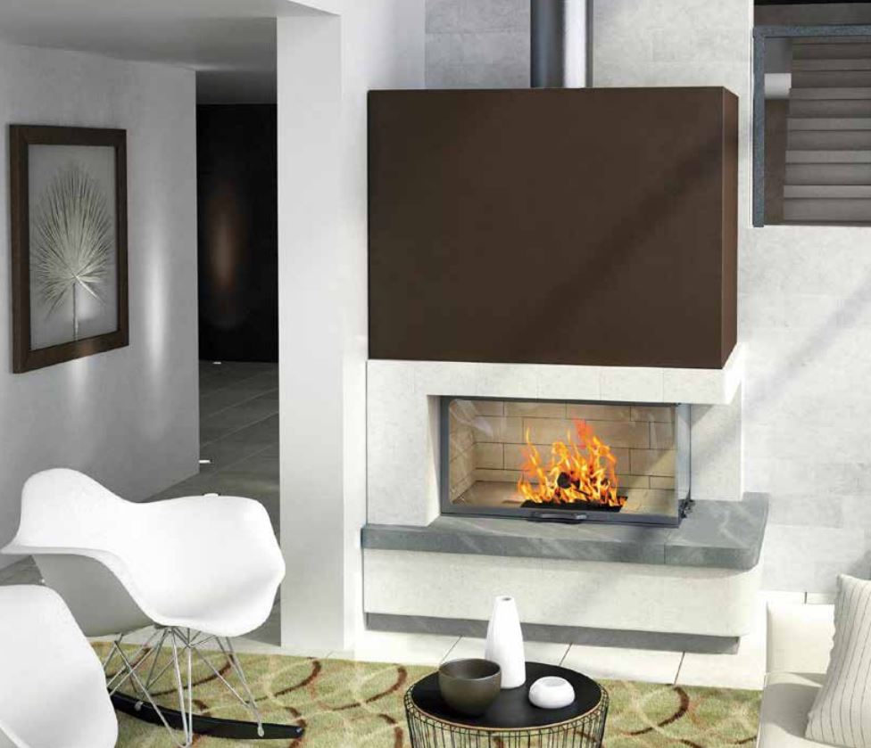 Axis H1200VL Inbuilt Corner Wood Heater