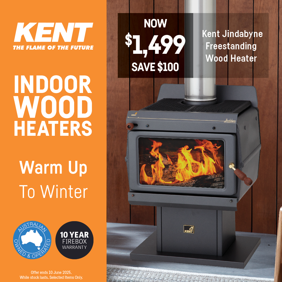 Kent Jindabyne Wood Heater - Freestanding