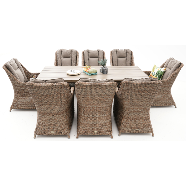 Lusen Weave 9pc Dining Setting