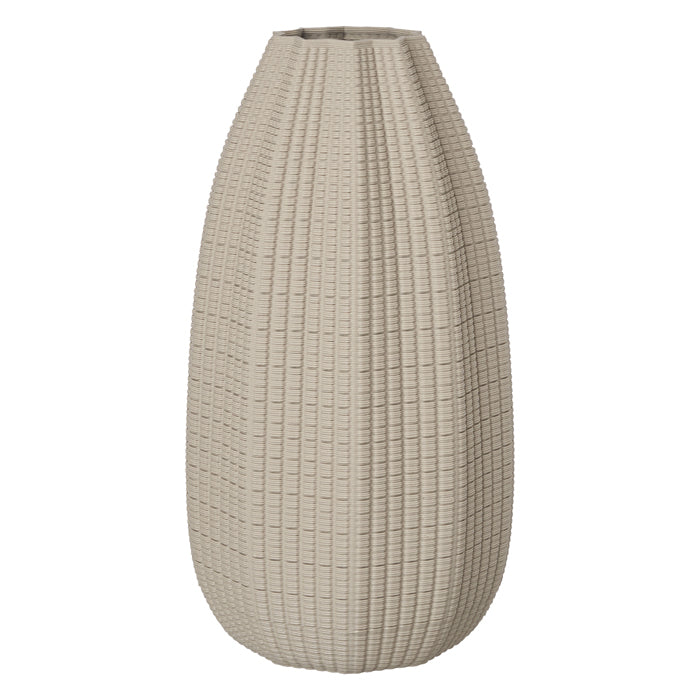Momo Ceramic Taupe Bullet Vase – Large