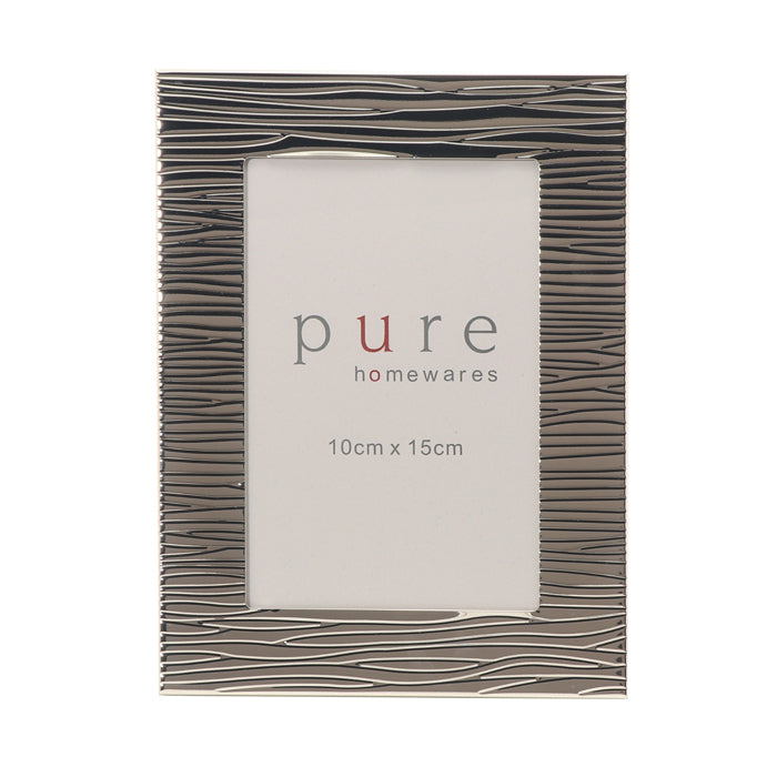 Erica Silver Grained Frame – Small