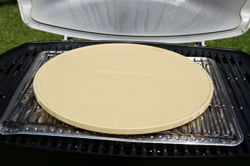 Weber Q Pizza Stone and Tray - Large