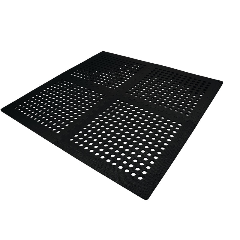 Oztrail Foam Floor Mat Black - 4 Pack