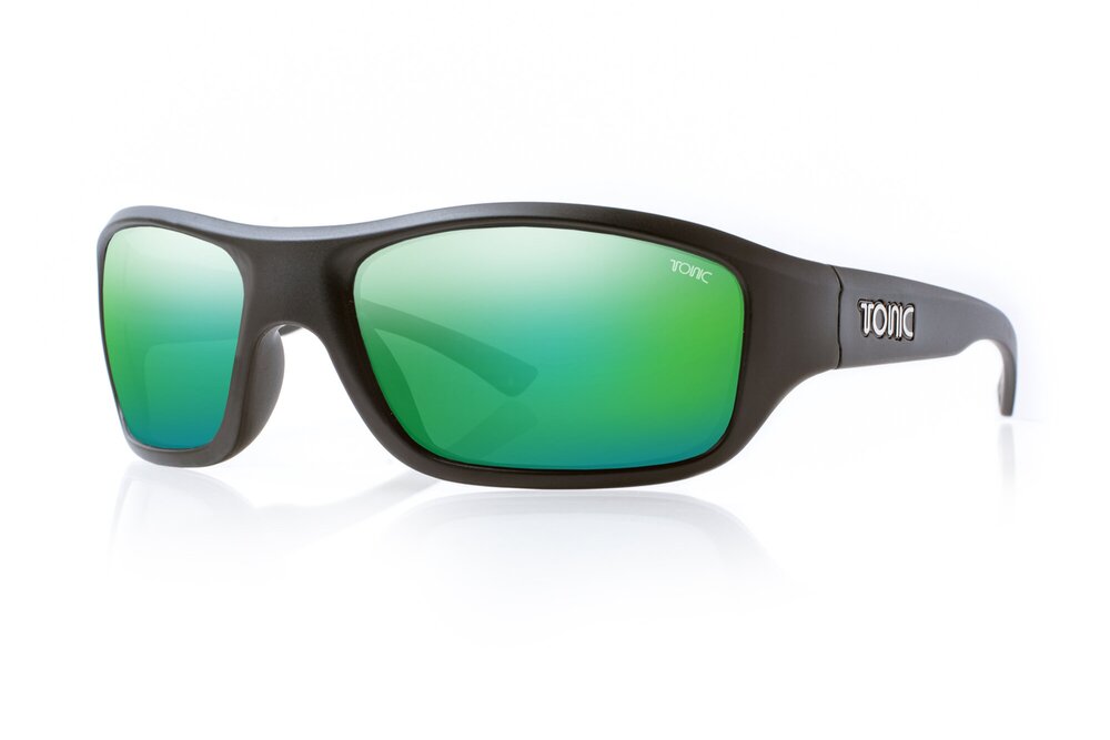 Tonic Evo Sunglasses - Matt Black - Green Lens