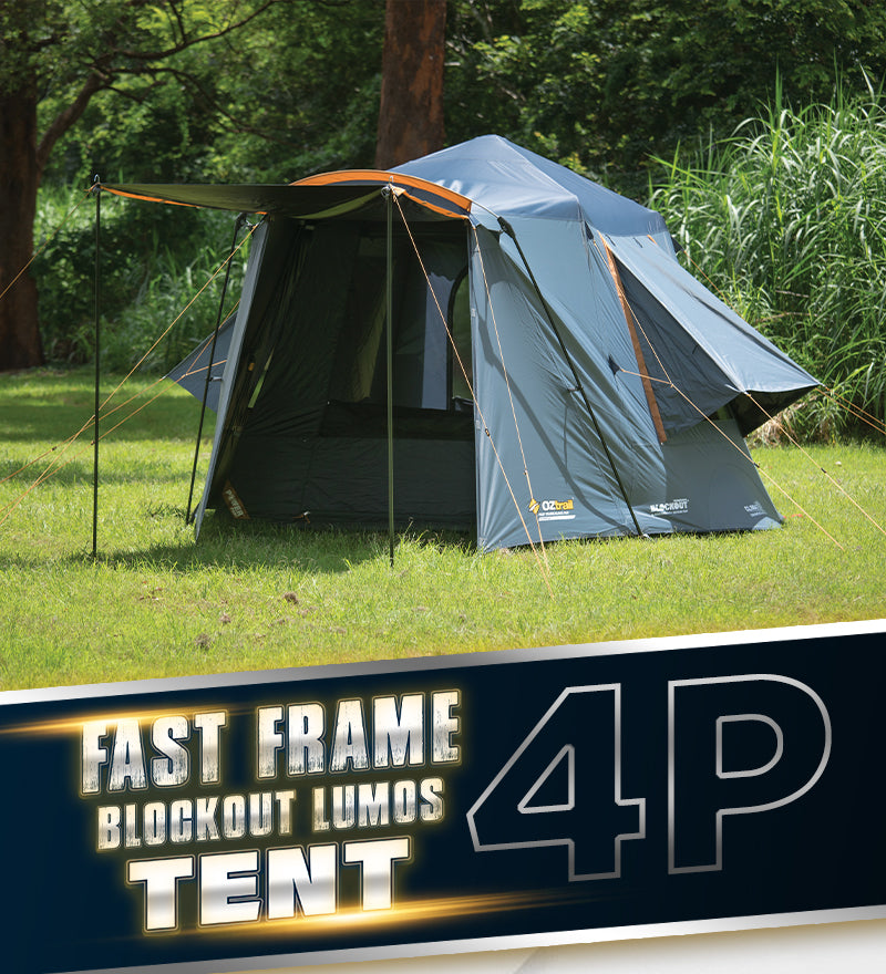 Oztrail Fast Frame BlockOut LUMOS 4P Tent - NEW