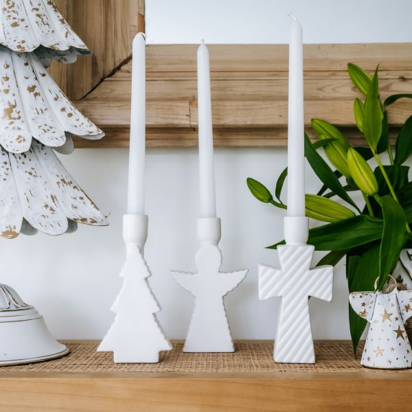 Lucia Ribbed Candle Holders