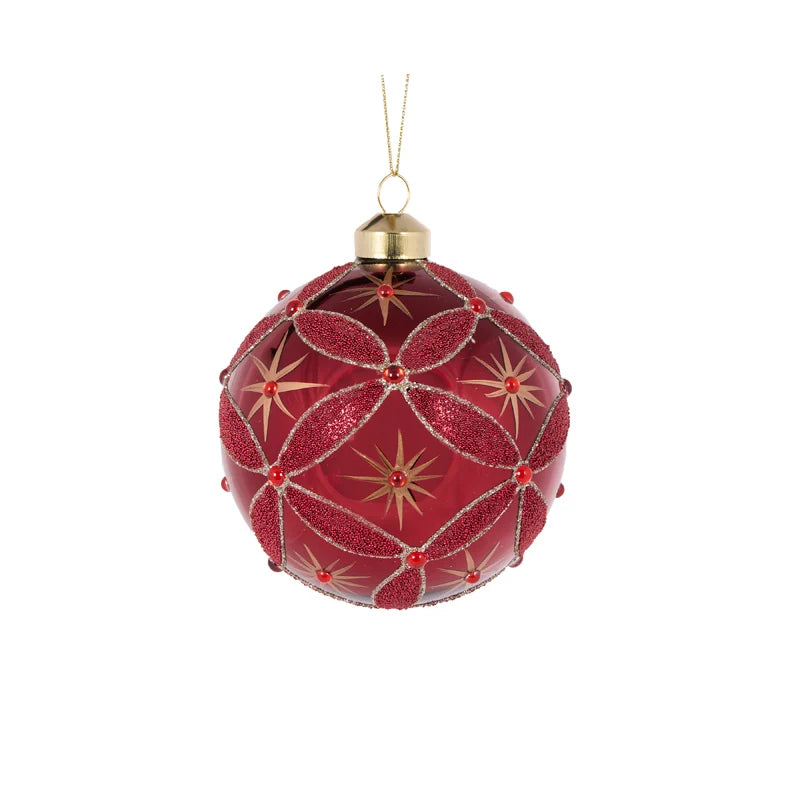 Elabroate Burgundy Twinkle Bauble