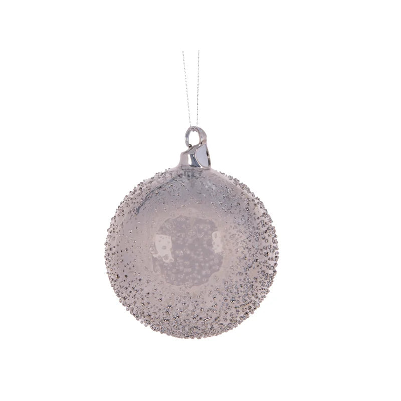 10cm Onyx Mercury Bubbles Bauble