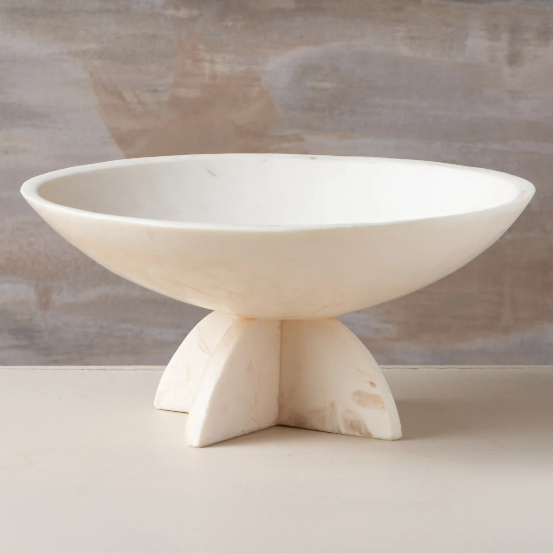 Saarde Resin Fruit Bowl - Marshmallow