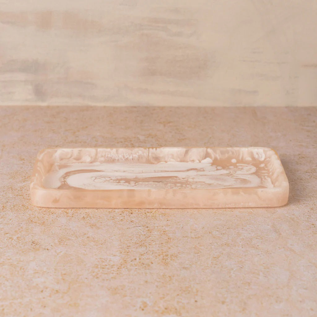 Saarde Resin Tray-Blush