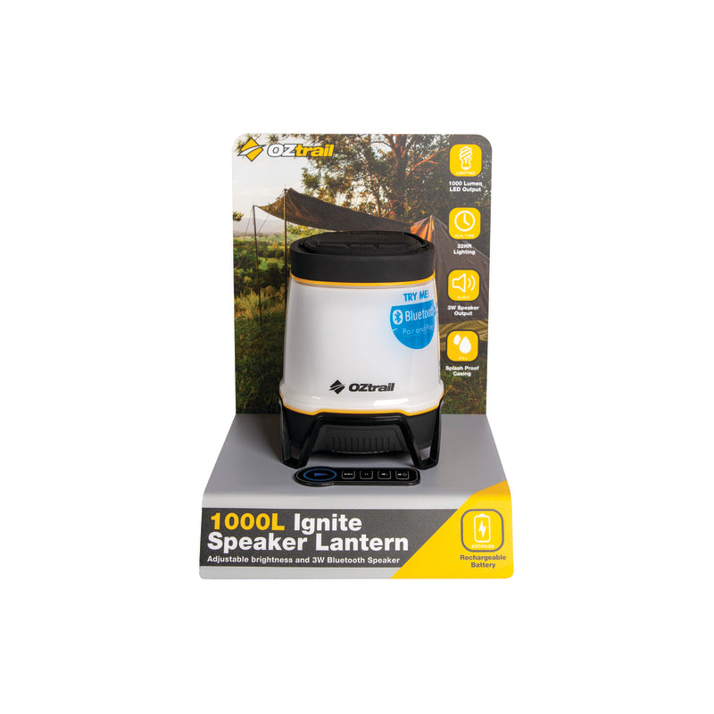 Oztrail 1000L Ignite Speaker Lantern