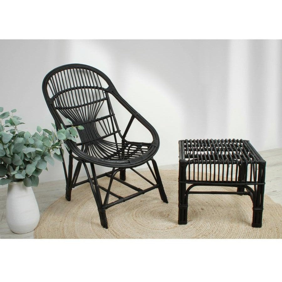 Wilkes Cane Chair Black