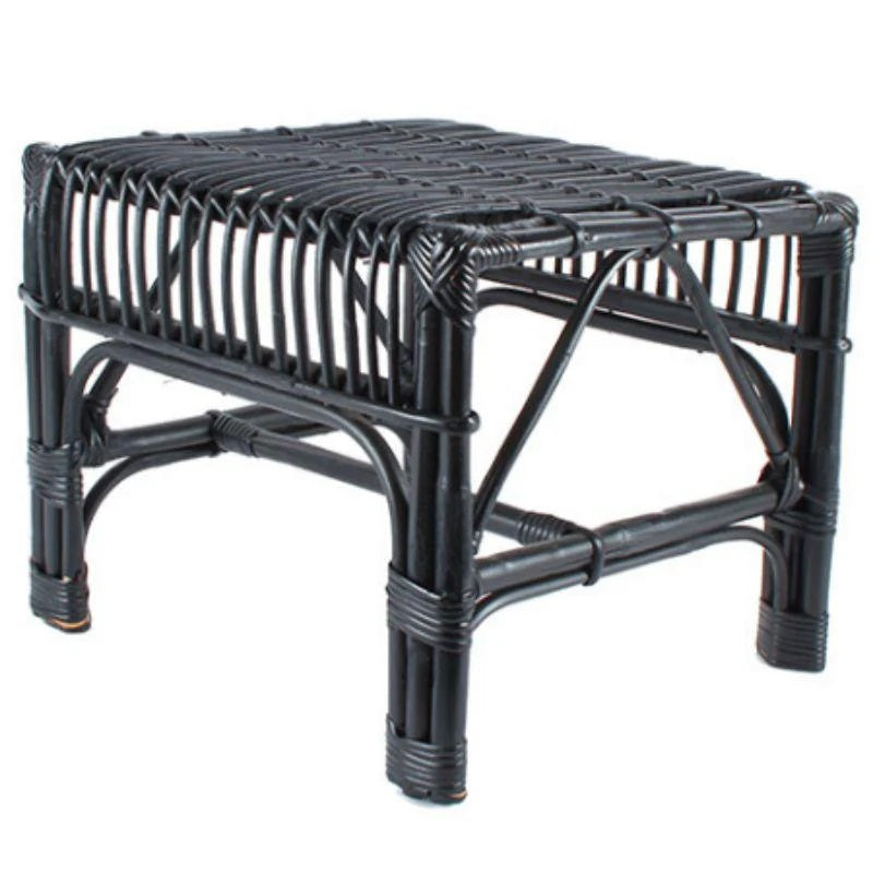 Wilkes Cane Side Table Black