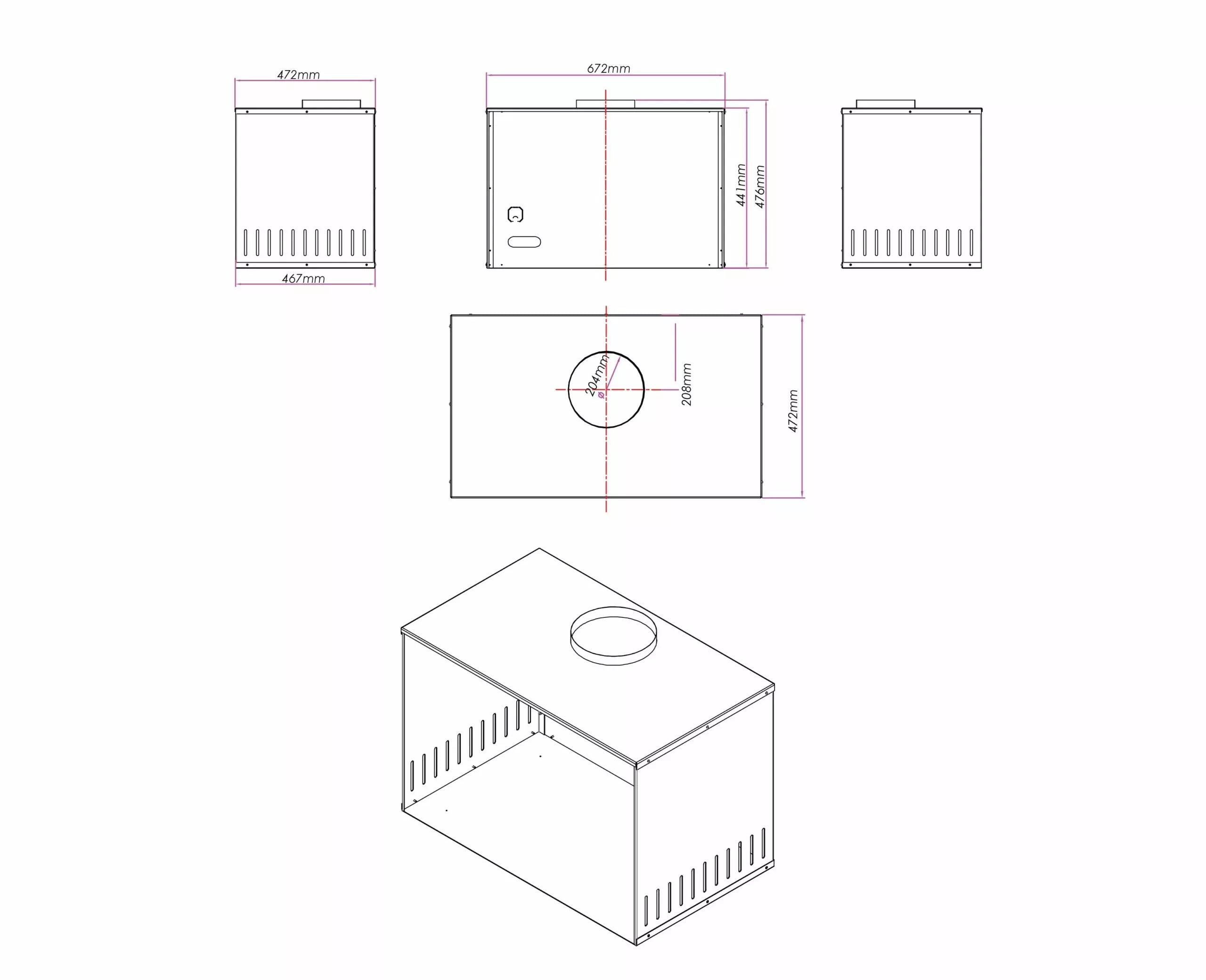 Heat n Glo I25-X Freestanding Gas Heater