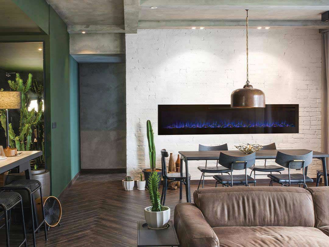 VisionLINE Linear S2 – Electric Wall Fireplace