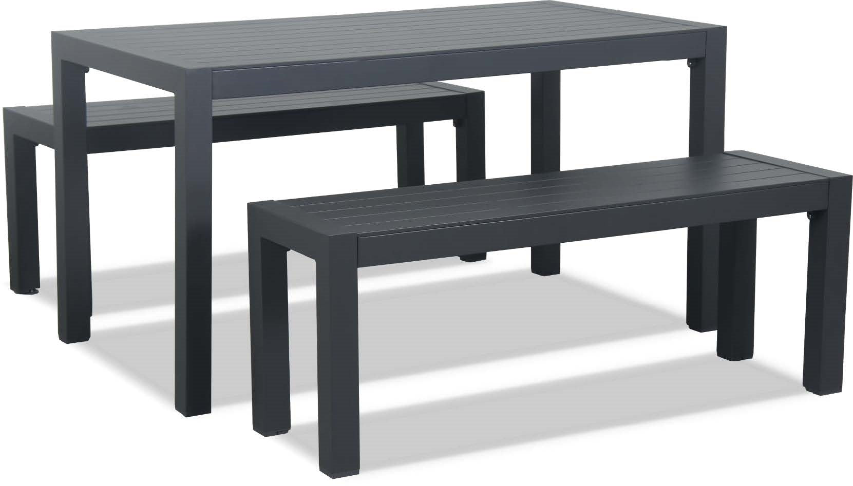 Aluminium Slatted Outdoor Table