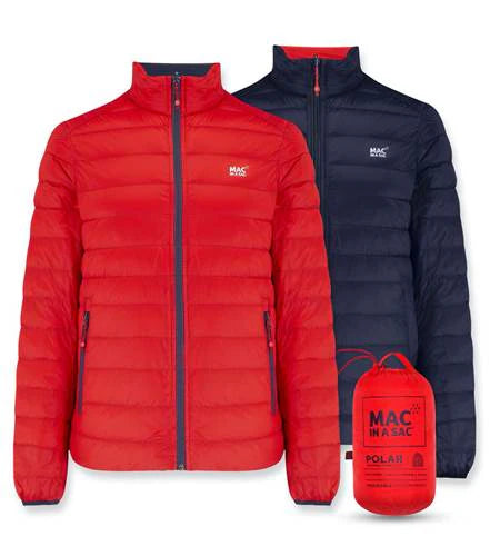 Mac in a Sac Reversible Jacket - Red/Navy