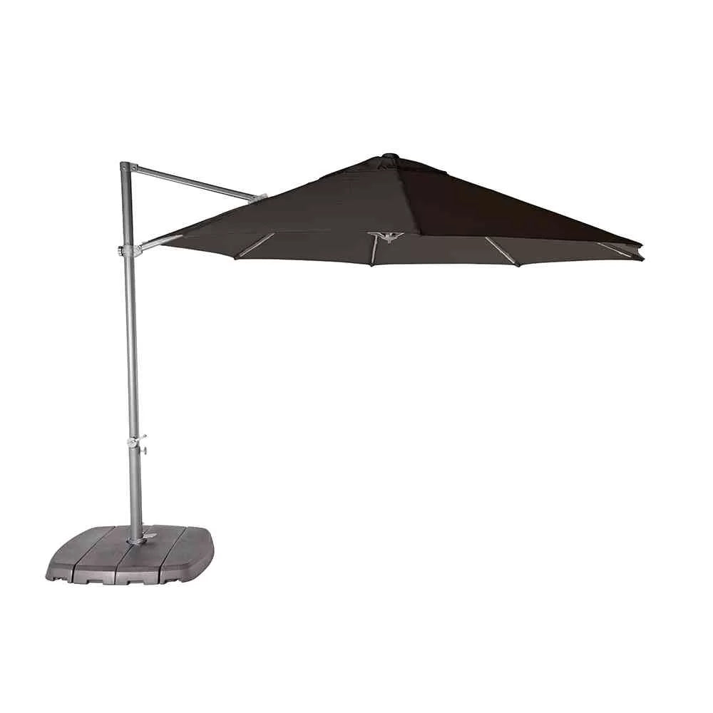 Pandanus Cantilever Umbrella Charcoal - 3.3m