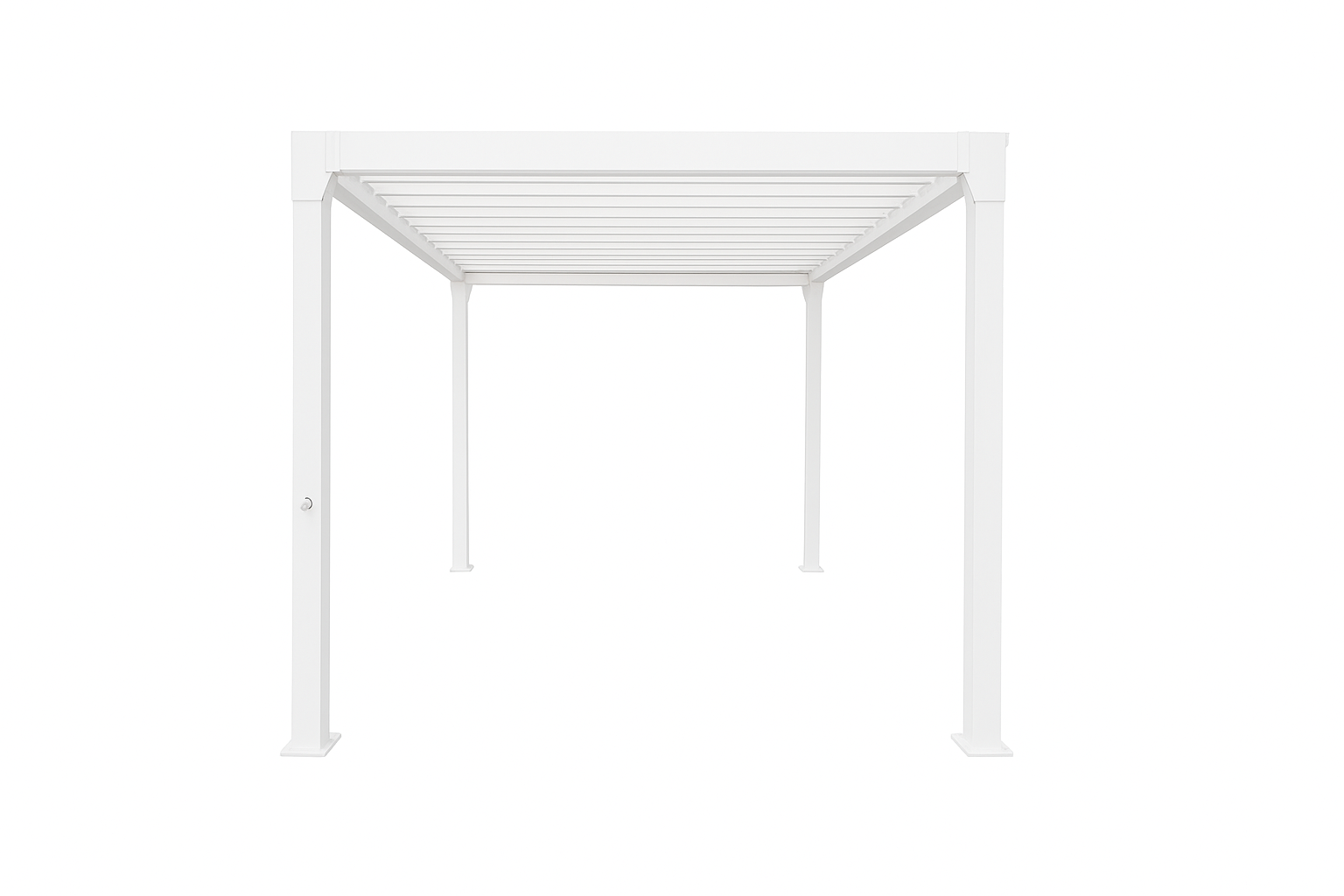 Pavillion Gazebo - White - double finned