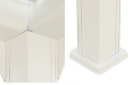 Pavillion Gazebo - White - double finned